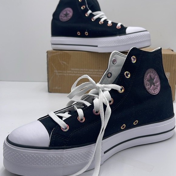 Converse Men’s 171209C Chuck Taylor All Star Lift Platform Canvas Sneakers - Picture 15 of 16